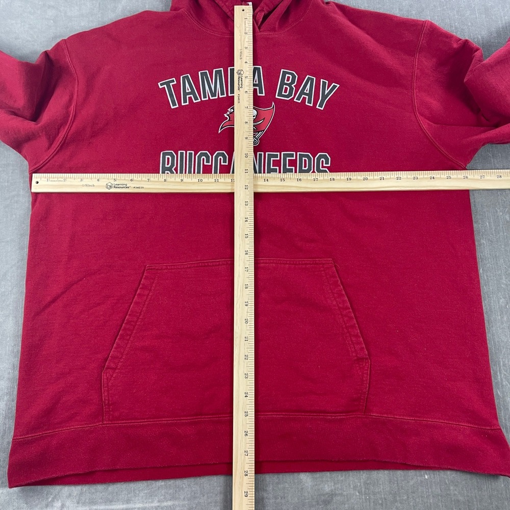 Tampa Bay Buccaneers Fanatics Men 2XL Red Hoodie NFL Graphic Pullover - Picture 7 of 8